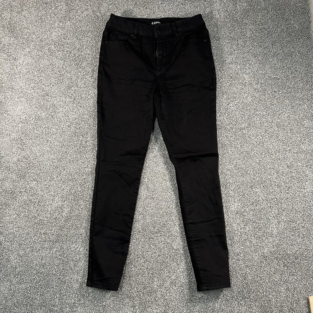 d.jeans Women’s Size 10 Black Skinny Jeans Stretch High Rise Pants